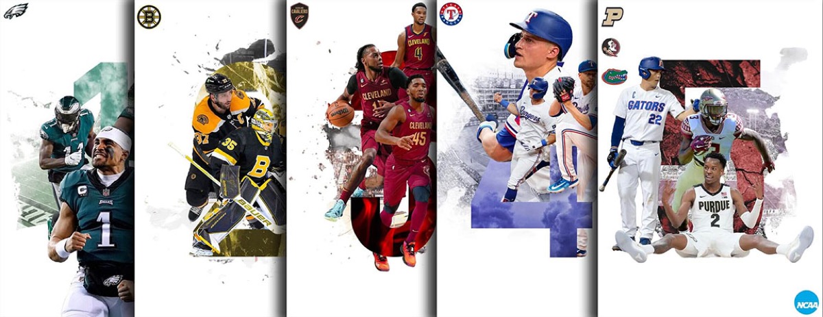 Athletic Numerical Showcase design collection