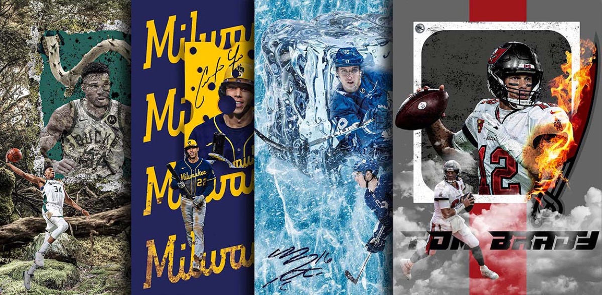 Sporting Legends: A Tribute in Squares design collection