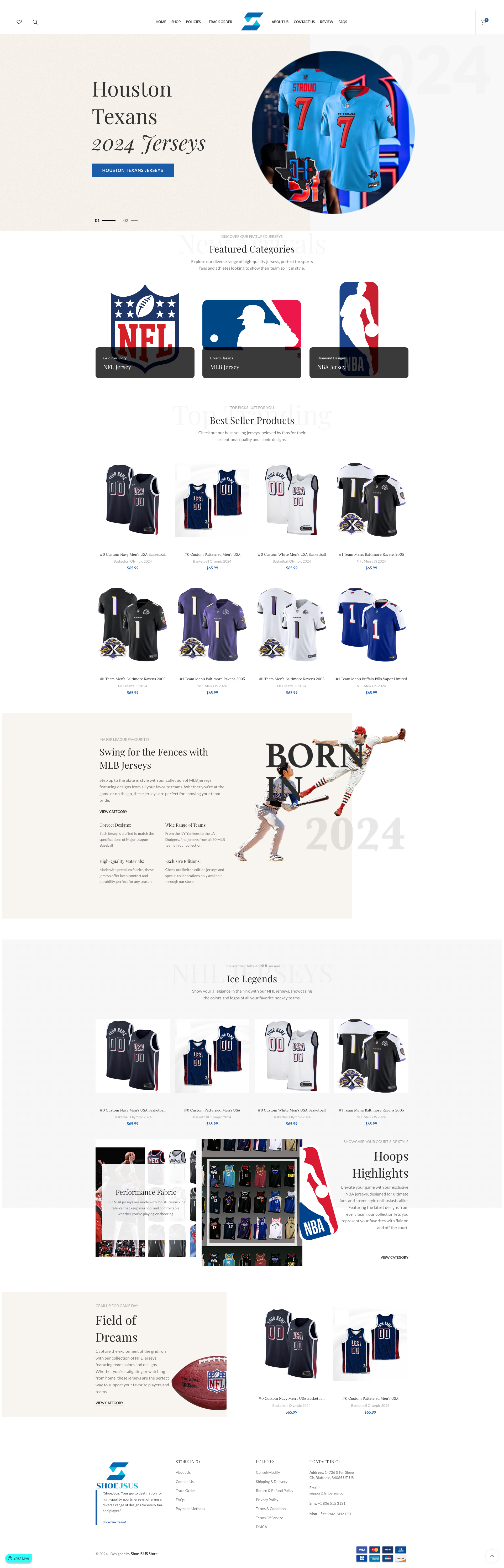 ShoeJS US full page screenshot