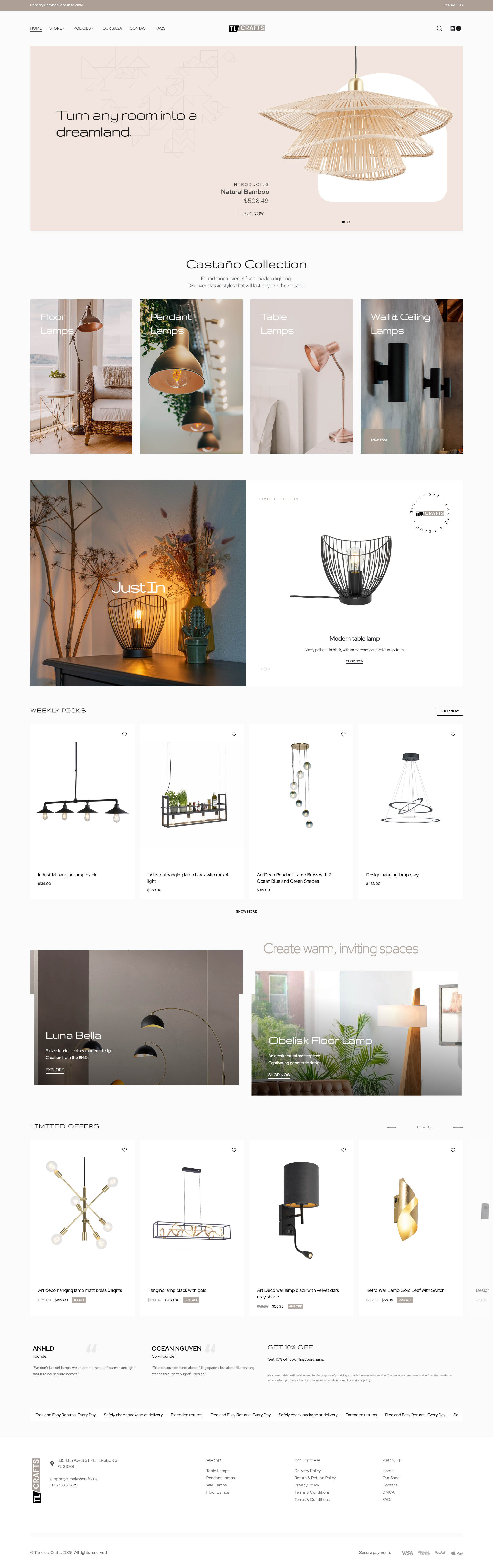 TimeLessCrafts full page screenshot